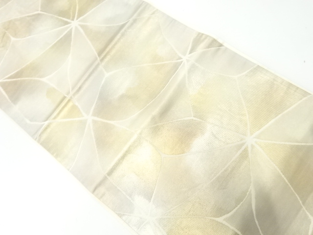 アンティーク　抽象模様織出し袋帯（材料）